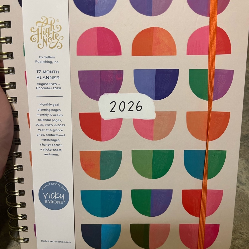 Multicolor 17-Month Planner